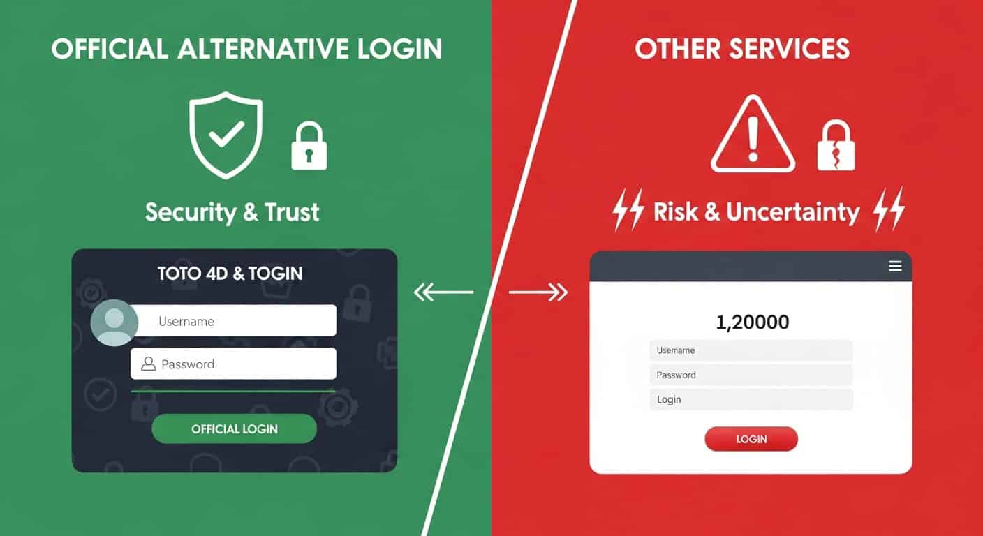 Toto 4D & Togel Online: Login Alternatif Resmi vs Layanan Lain – Keamanan & Kepercayaan